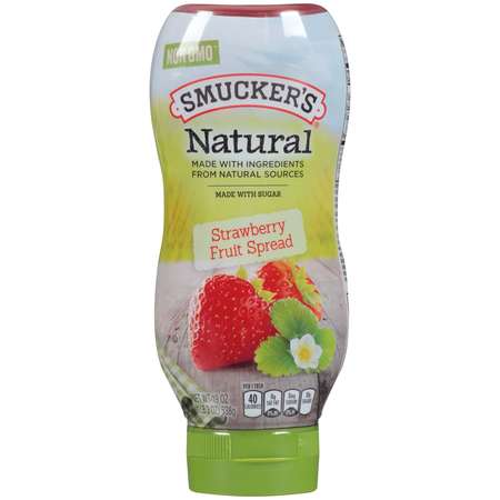 SMUCKERS Smucker's Natural Squeeze Strawberry Fruit Spread 19 oz. Bottle, PK12 5150014172